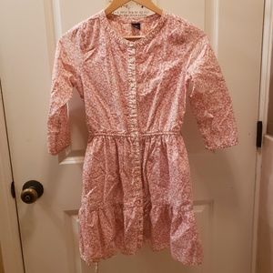 Gap Kid floral long sleeve shirts dress